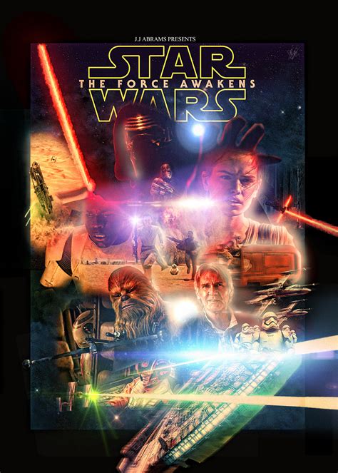 Episode 7 is such a worthy successor to the original trilogy that it's difficult to imagine how it could have turned out much. Star Wars The Force Awakens Poster by cinefilomania on ...