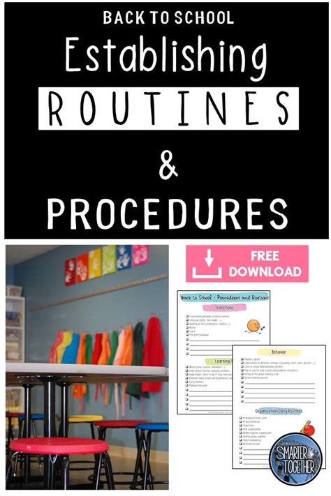Routines To Teach The First Week Of School Classroom Routines And