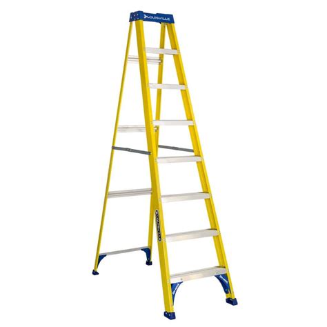 Werner 8 Ft Fiberglass Step Ladder With 250 Lb Load Capacity Type I