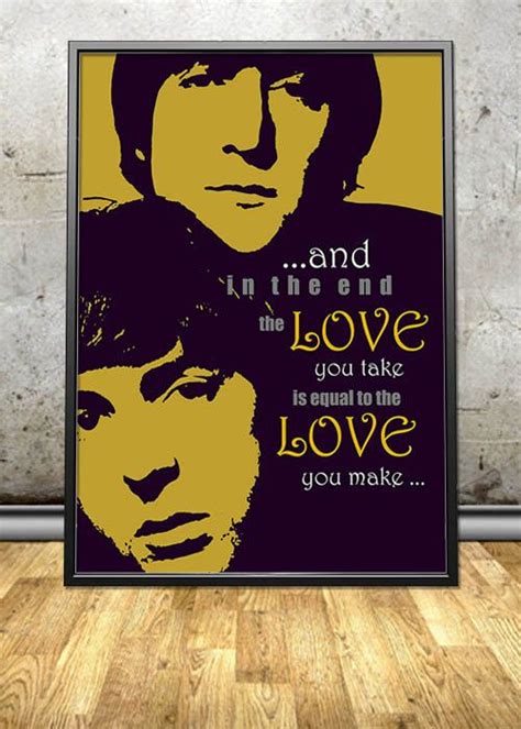 Printable Instant Download Poster Beatles John Lennon Paul Mccartney