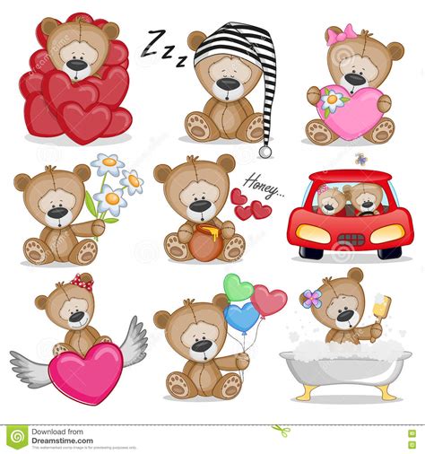 Cute Teddy Bear Stock Vector Image 73861908