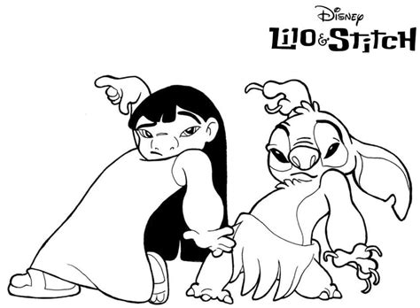Disney Lilo And Stitch Coloring Page Download Print Or Color Online