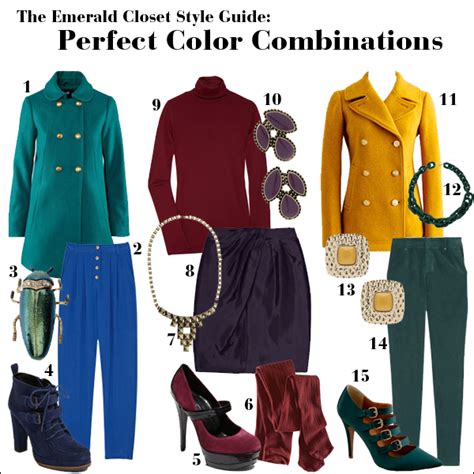 How To Wear Color The Perfect Color Combinations The Emerald Palate
