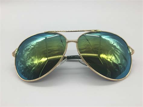Mens Gold Mirror Tac Polarized Lenses Gold Frame Pilot Sunglasses Uv 400 Ebay