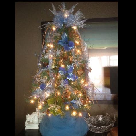Small Baby Blue Winter Wonderland Christmas Tree By Brookefacebook