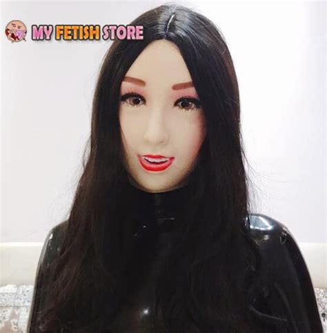 xinru quality handmade plastic realist full head female girl crossdress sexy doll face cosplay