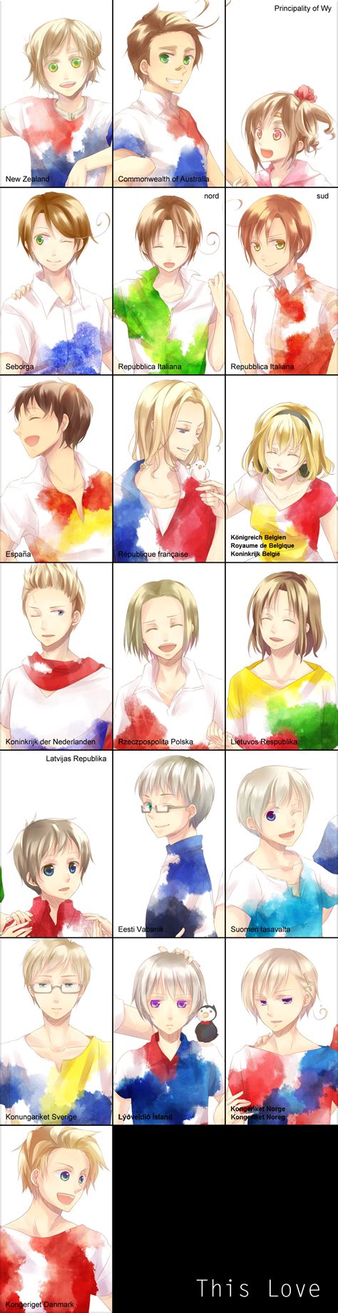 Hetalia Characters With Their Official Names In Their Respective Official Languages How Many