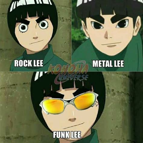 Rock Lee In 2020 Naruto Funny Funny Naruto Memes Anime Naruto