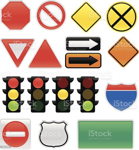 Traffic Signs And Symbols Stock Illustration Download Image Now Istock