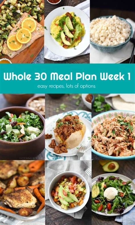 Whole 30 Meal Plan Week 1 Cooking With Curls