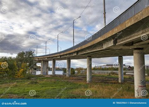 Under Bridge Perspective From Ship In Sunset Stock Photo Image Of