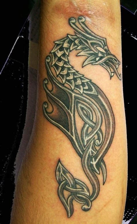 Guardian band celtic tattoo design. Celtic dragon tattoos cute design idea for Men and Women ...