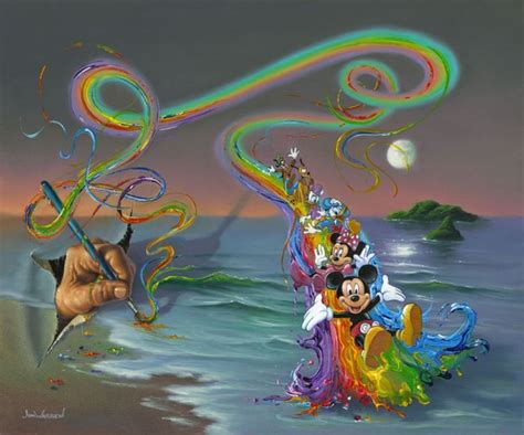 Walts Colorful Creations Disney Fine Art Disney Art Disney Posters