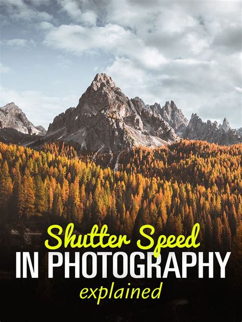 Shutter Speed Chart Cheat Sheet For Controlling Motion In Photographs