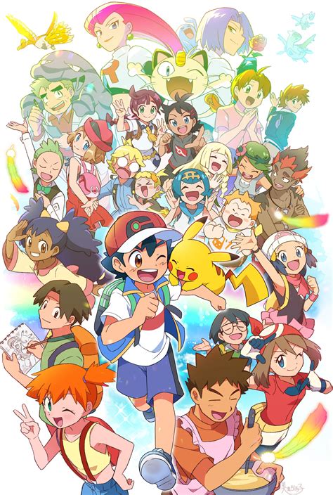 Pikachu Dawn Lillie May Ash Ketchum And 26 More Pokemon And 8 More Drawn By Quriltai