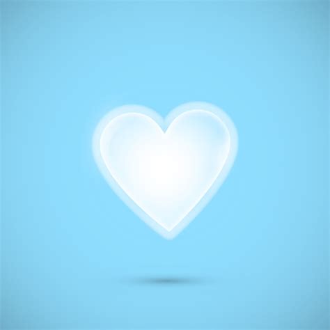 Premium Vector Heart Illustration On A Blue Background
