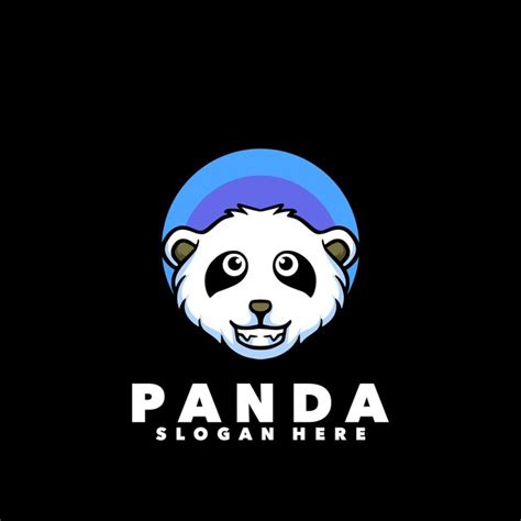 Premium Vector Panda Head Cartoon