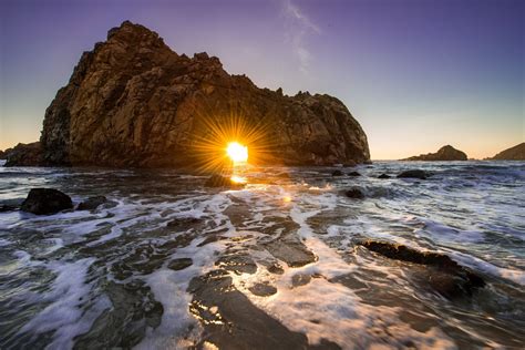 Wallpaper Sunlight Landscape Sunset Sea Bay Rock Nature Shore Beach Sunrise Coast