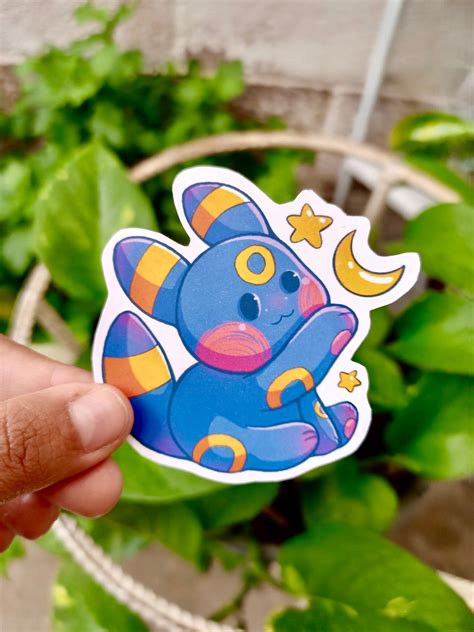 Umbreon Cute Vinyl Sticker Pokémon Etsy