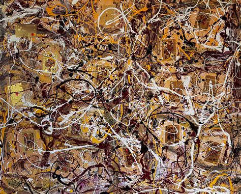 Abstract Expressionism Jackson Pollock Style Painting By Retne Artmajeur