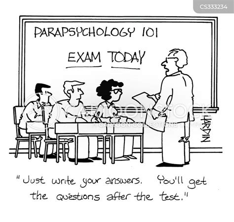 Exam Questions Cartoon