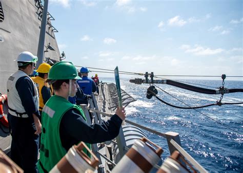 Dvids Images Sailors Aboard Uss Charleston Conduct Unrep Image 16