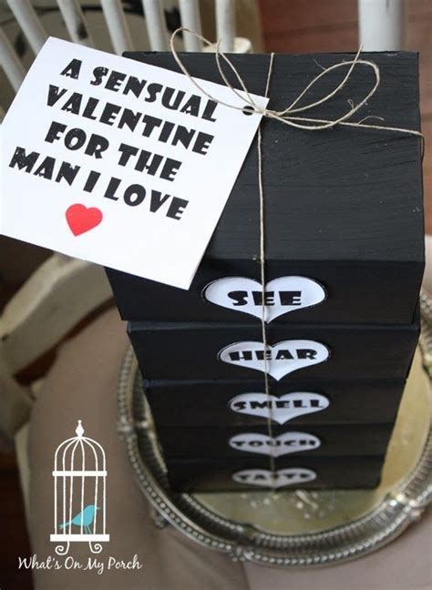 A fun valentine's gift idea for him is a series of coupons, each featuring something fun that your husband or boyfriend can ask you for during the week. What's On My Porch-Valentine's Day gift for him. Husband ...
