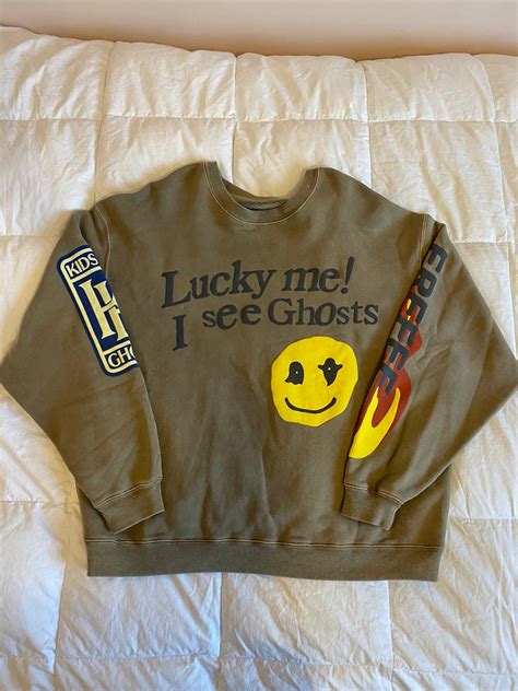 Kanye West Cpfm Kids See Ghosts Lucky Me I See Ghosts Crewneck Grailed