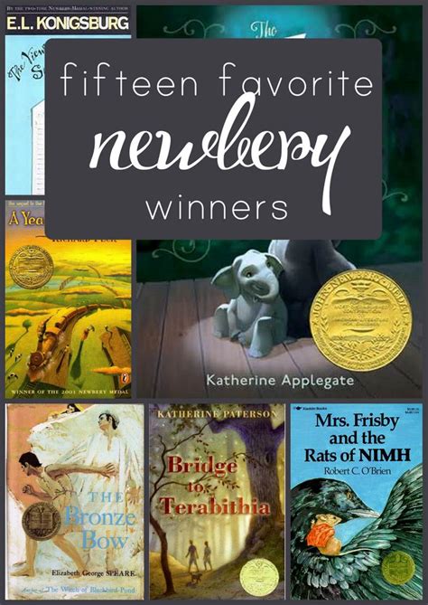 Buy them for your classroom library. My Favorite Newbery Award Winners: 15 Newbery Medal Titles ...