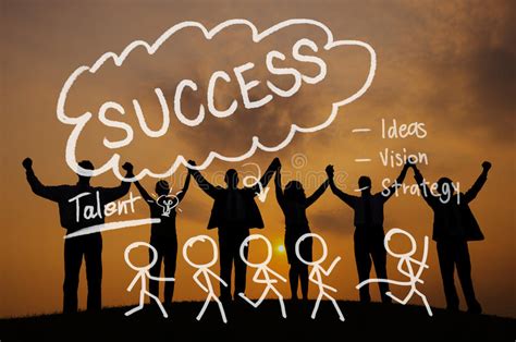 Success Growth Successful Achievement Accomplishment Concept Stock