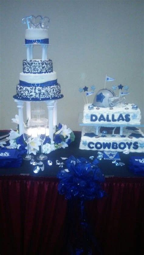 Centerpiece For Reception Our Dallas Cowboy Wedding 10 13 12