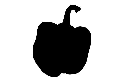 Pepper Silhouette Graphic By Illustrately · Creative Fabrica