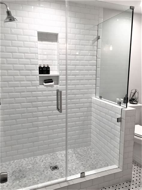 This Is A Shower I Designed In Woodland Hills With Beveled White Subway