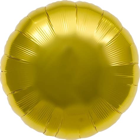 Gold Round Helium Foil Balloon 18 Inch Toys And Games
