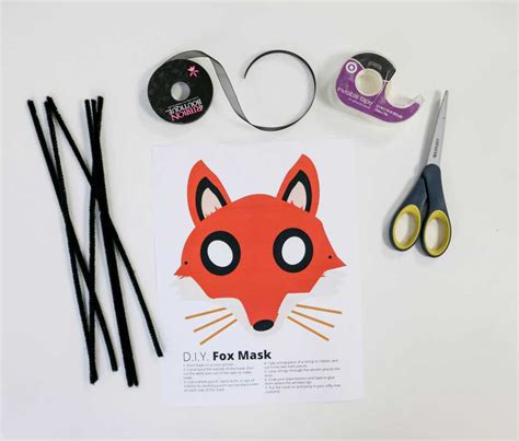 Fox Mask Free Download Free Fox Mask Diy Fox Mask