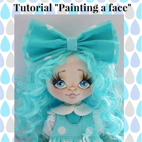 Pdf Tutorial Painting A Face Cloth Doll Pattern Pdf Sewing