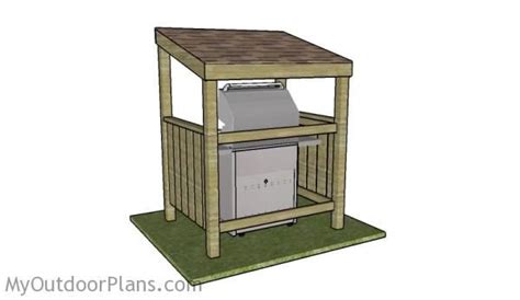 It's big enough to accommodate most standard grills but small enough that it might just fit on your existing patio. Grill Shelter Plans | Free Outdoor Plans - DIY Shed, Wooden Playhouse, Bbq, Woodworking Projects ...