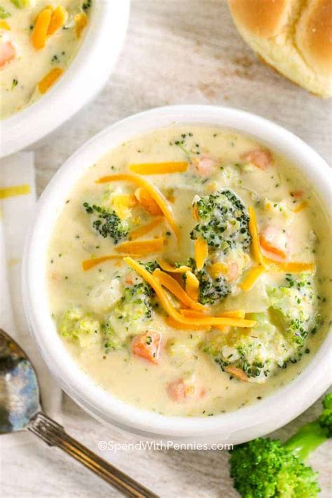 This keto broccoli cheese soup recipe is so easy to make, low carb friendly, gluten free, full of cheesy cheddar flavor, and ready in under 30 minutes! Broccoli Cheese Soup in 20 Minutes {+Video!) - Spend with ...