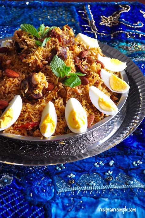 Mutton Kabsa Arabian Rice With Muttonlamb Recipe And Video