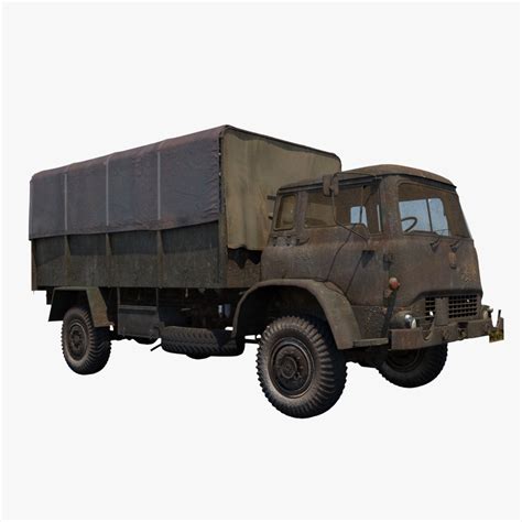 Army Truck 3d Model 19 Obj Free3d