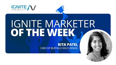 Rita Patel Cmo Of Buffalo Wild Wings Marketer Of The Week