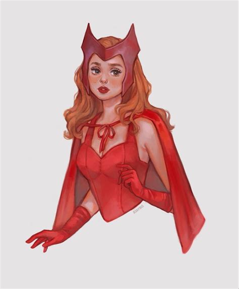 Wandavision Art By Asayris In 2021 Scarlet Witch Marvel Marvel Fan