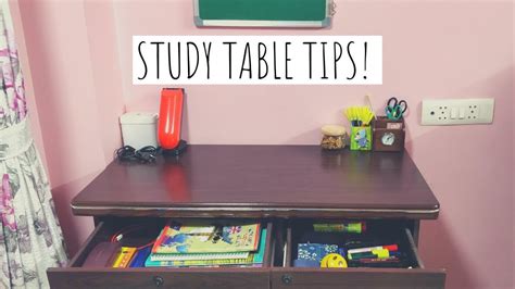 Study Space Tips Study Table Organization Productive Study Space