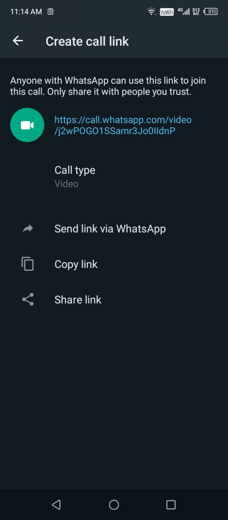 How To Create And Use Whatsapp Call Link Techowns