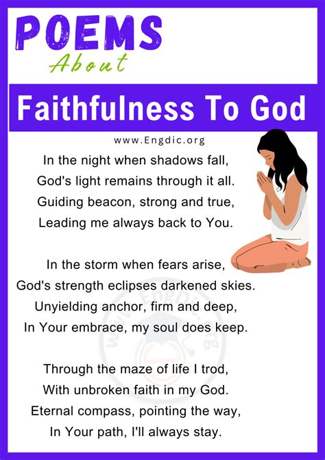 10 Best Poems About Faithfulness To God Engdic