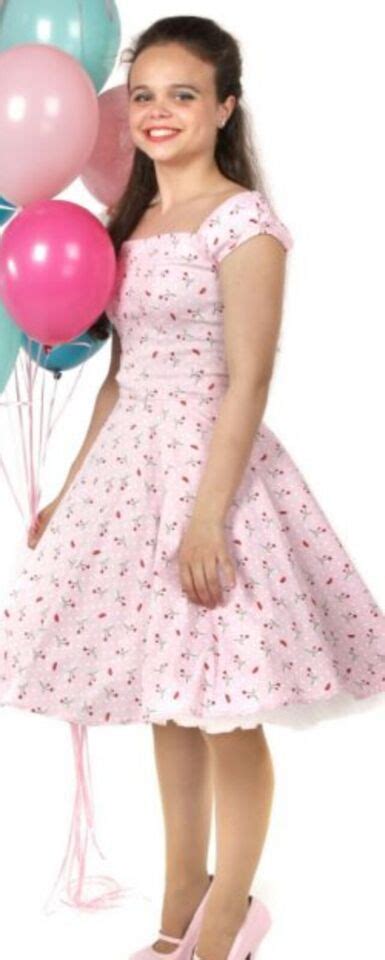 Bnwot Collectif Pink Ramona Cherries And Lips Swing Dress Doll Skater Ebay