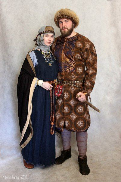 Medieval Slavic Costume Of Ancient Russia Krivichi Slavic Clothing
