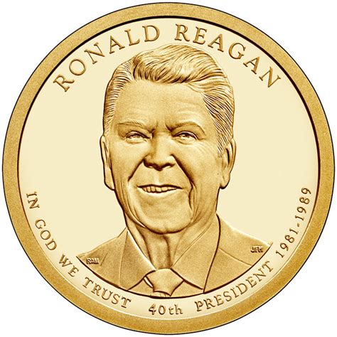Us dollar exchange rate history. Ronald Reagan - 1 dollar coin USA 2016