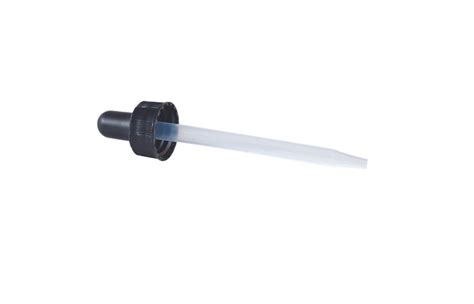 20 400 Black Pp Plastic Droppers Kaufman Container