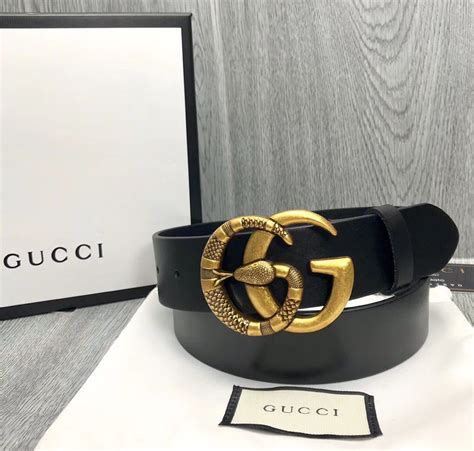 Gucci Double G Snake Buckle Belt